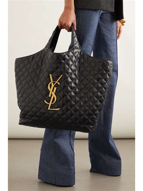 yves saint laurent leather tote|yves st laurent large tote.